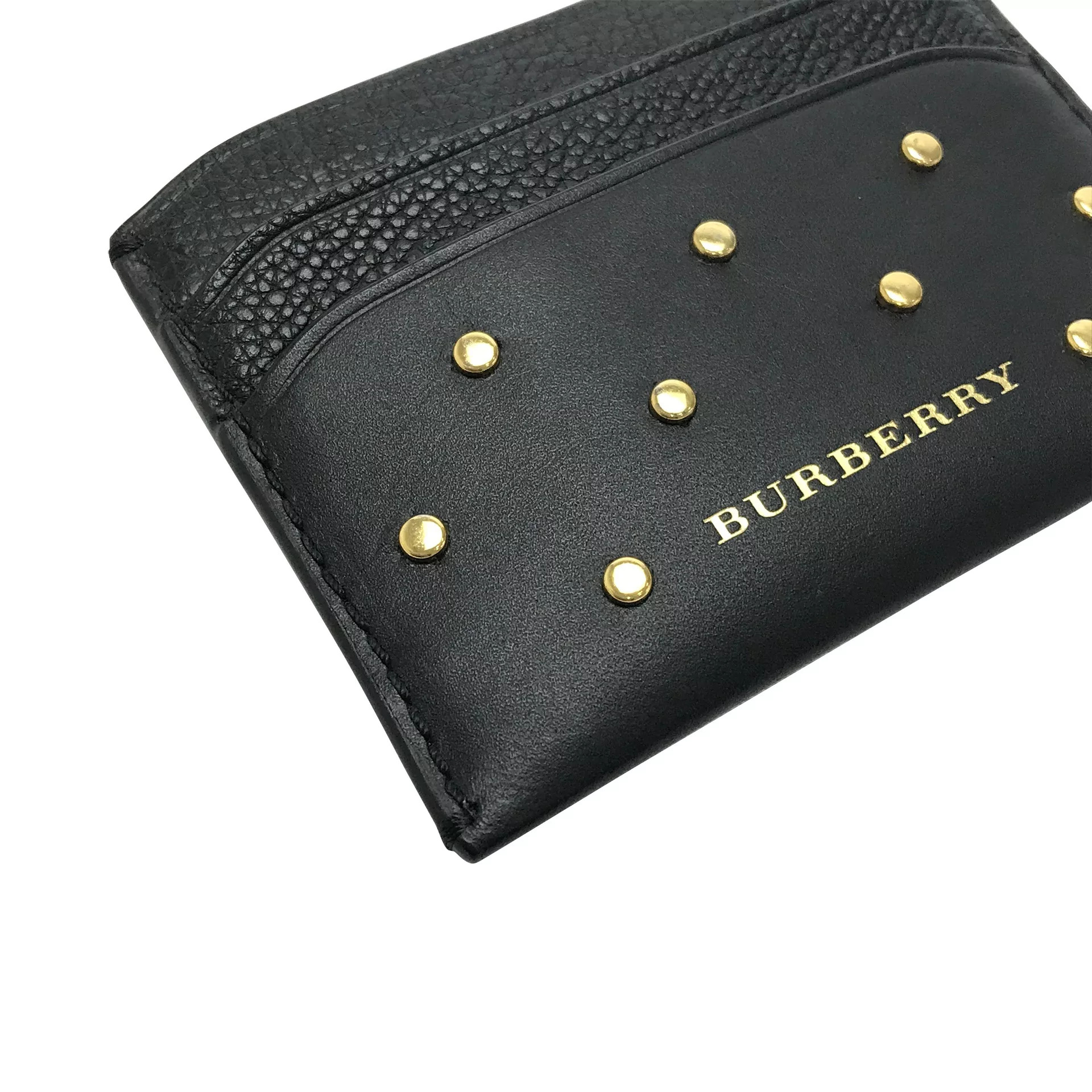 Porta-Cartões Burberry Couro Preto