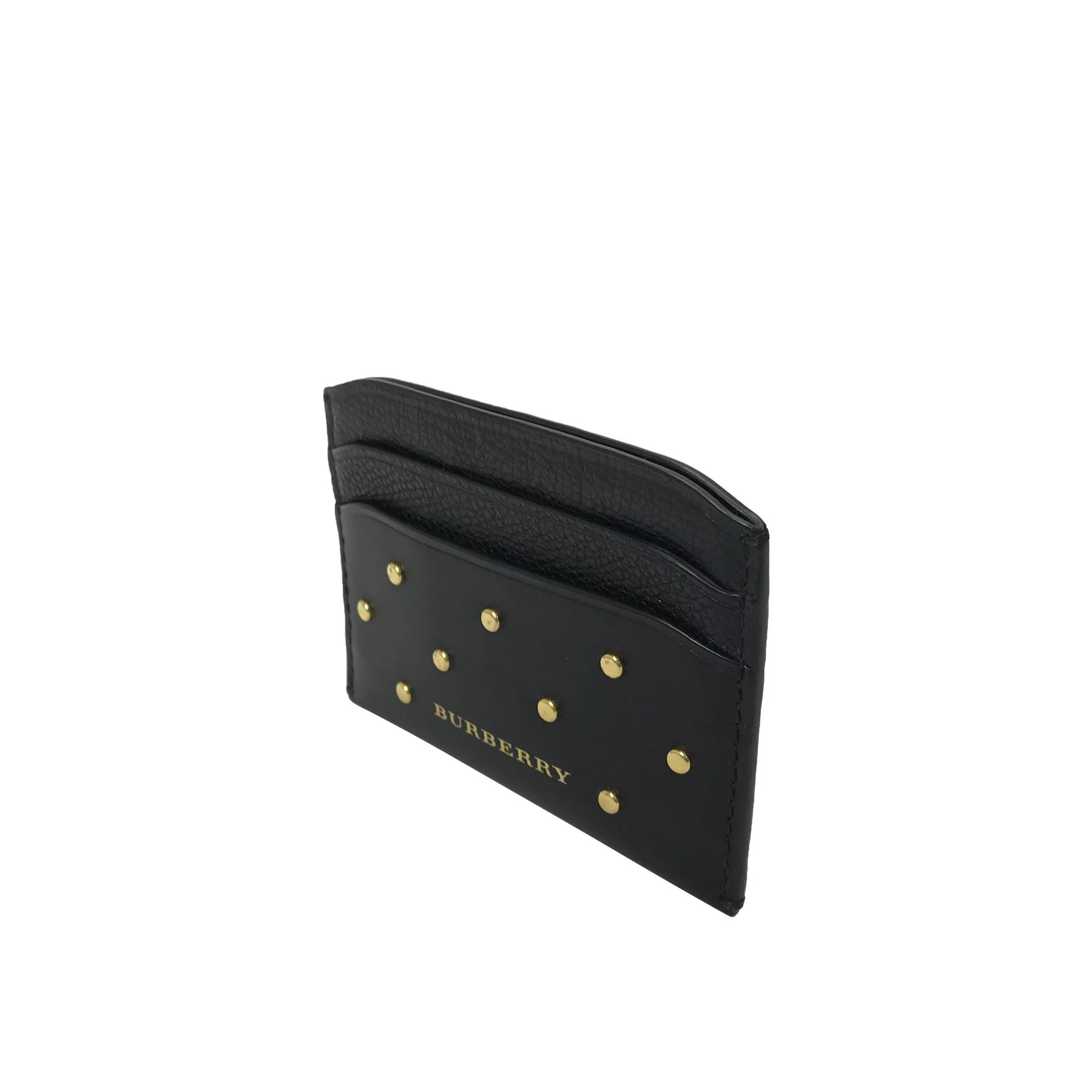 Porta-Cartões Burberry Couro Preto