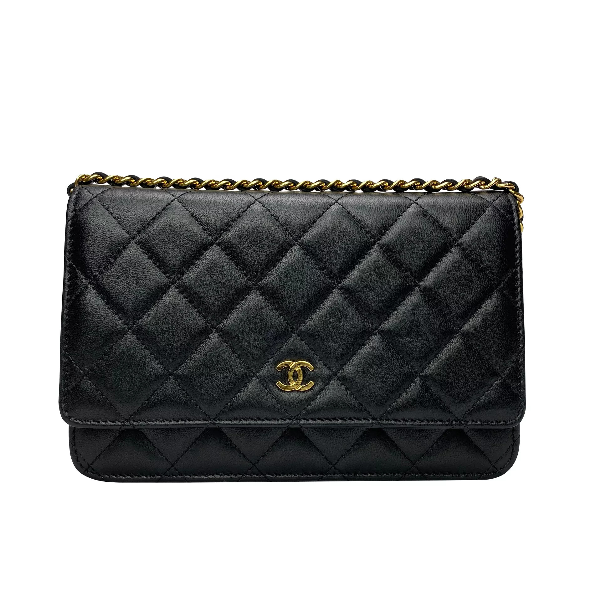 Bolsa Chanel Woc Couro Lambskin Preta