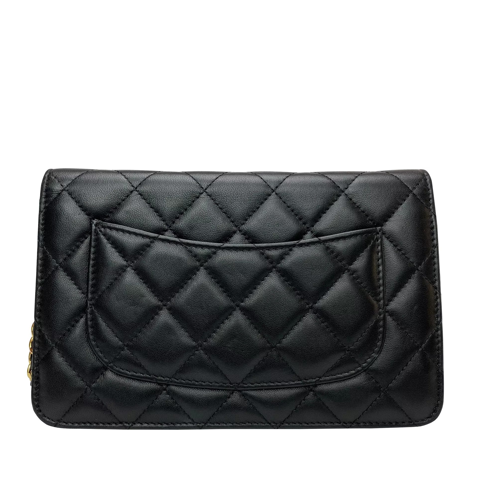 Bolsa Chanel Woc Couro Lambskin Preta