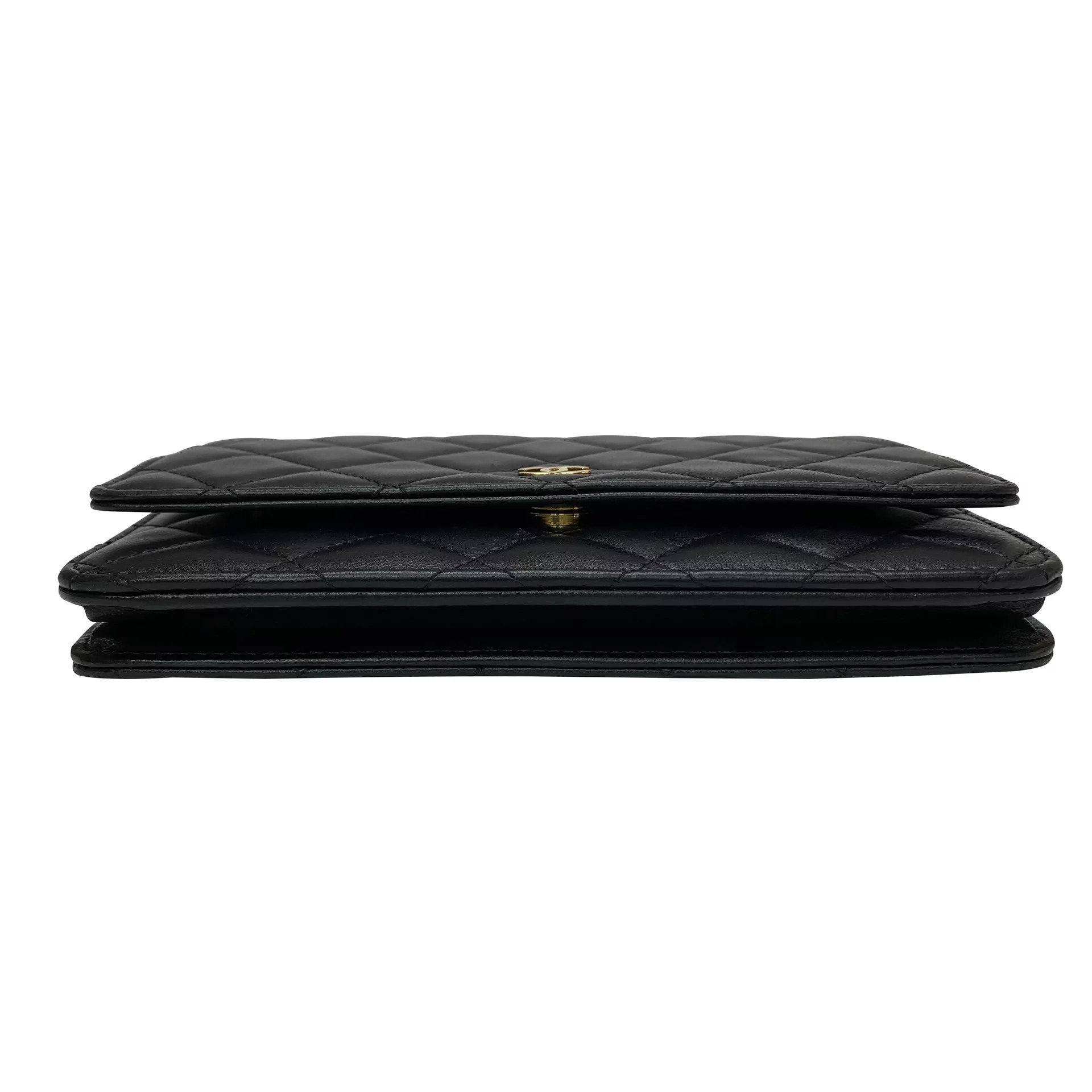 Bolsa Chanel Woc Couro Lambskin Preta
