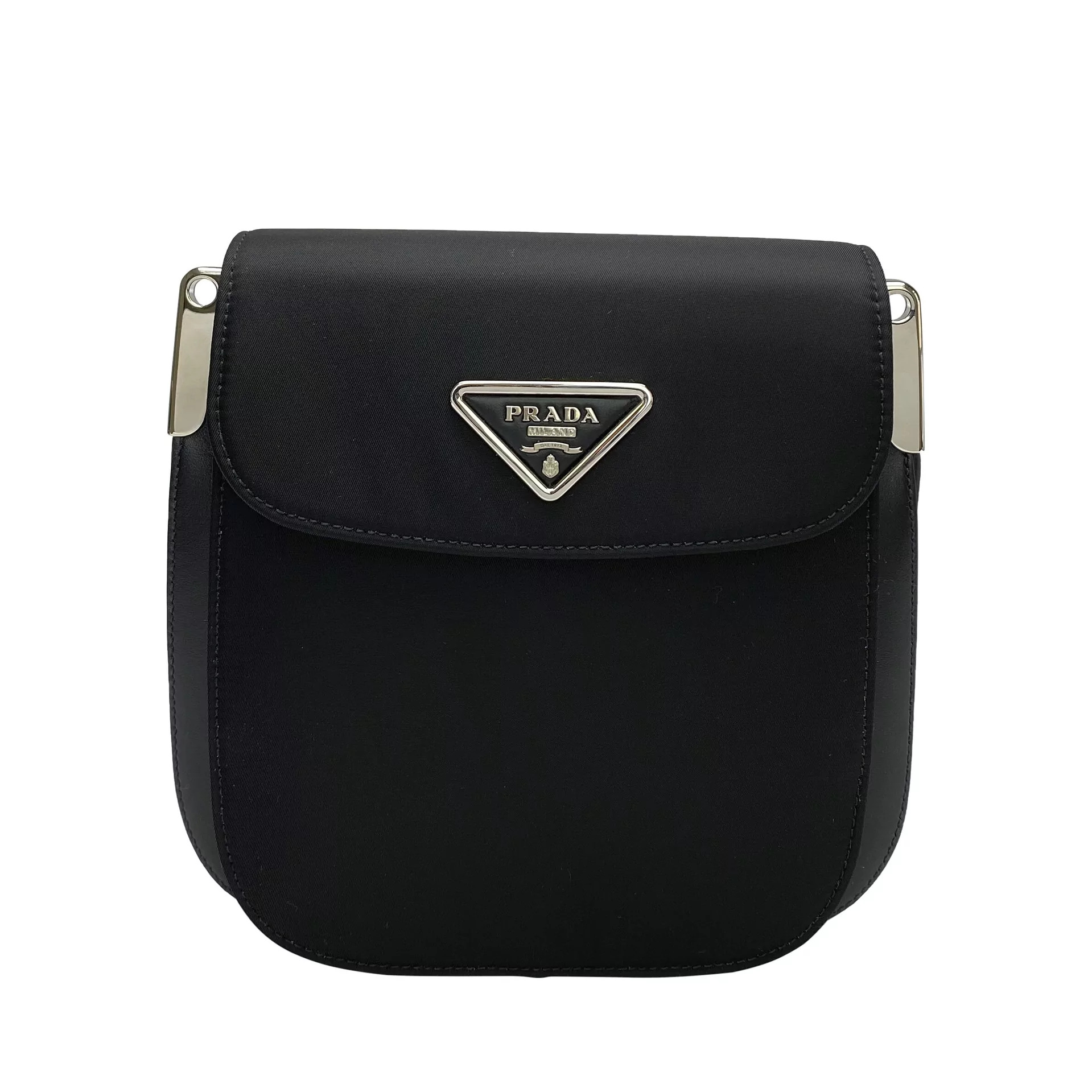 Bolsa Prada Nylon e Couro Preto