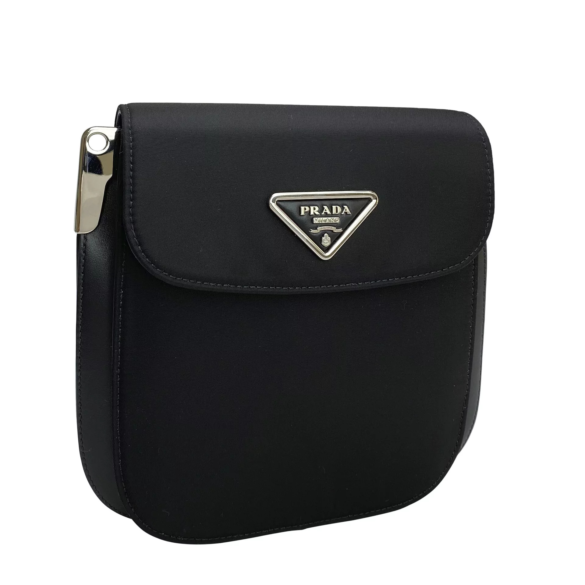 Bolsa Prada Nylon e Couro Preto