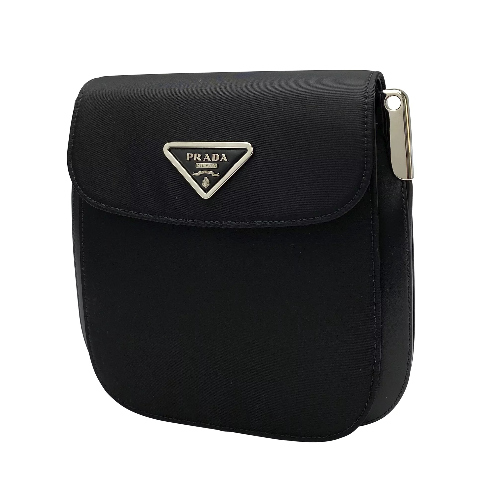 Bolsa Prada Nylon e Couro Preto