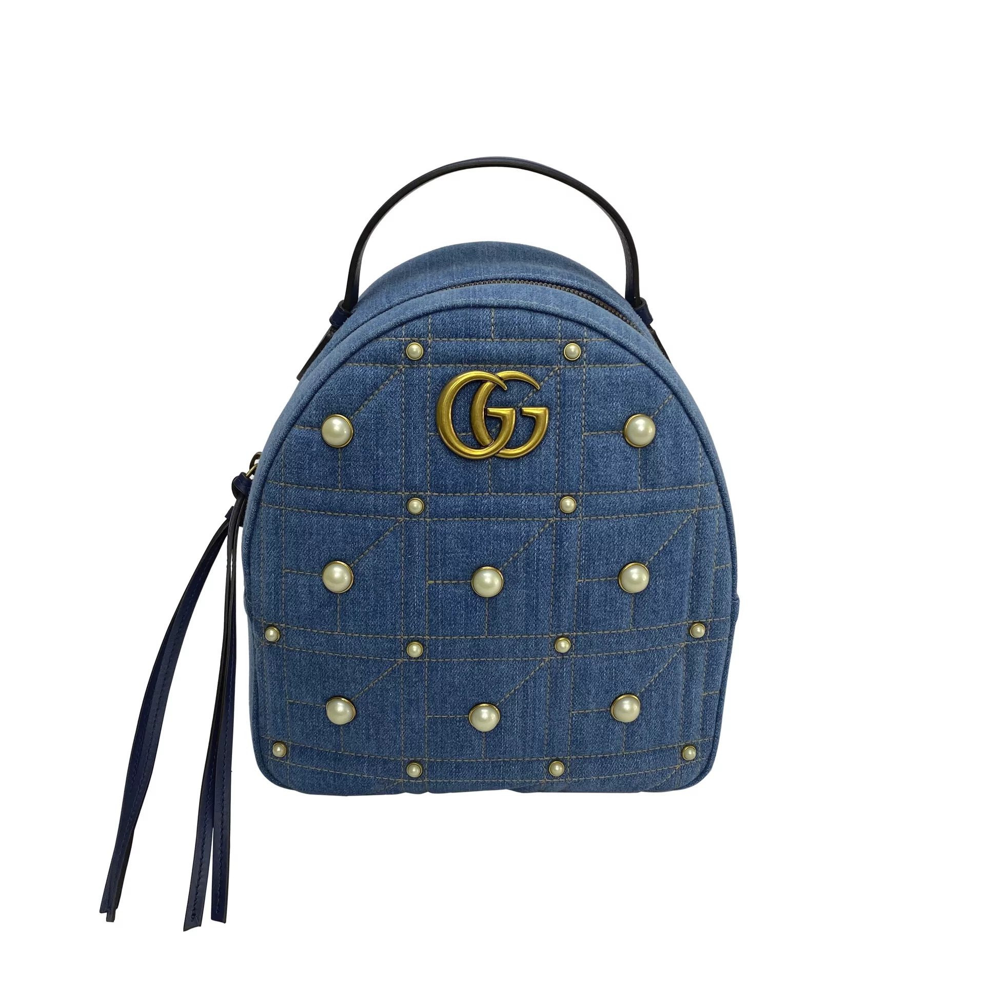 Mochila Gucci GG Marmont Jeans