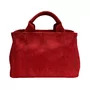 Bolsa Prada Canapa Logo Vermelha