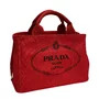 Bolsa Prada Canapa Logo Vermelha