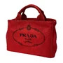 Bolsa Prada Canapa Logo Vermelha