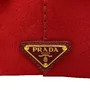 Bolsa Prada Canapa Logo Vermelha