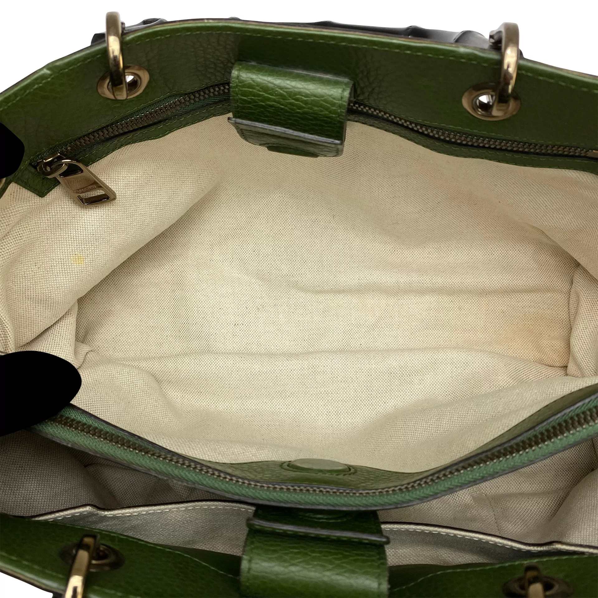 Bolsa Gucci Bamboo Shopper Verde