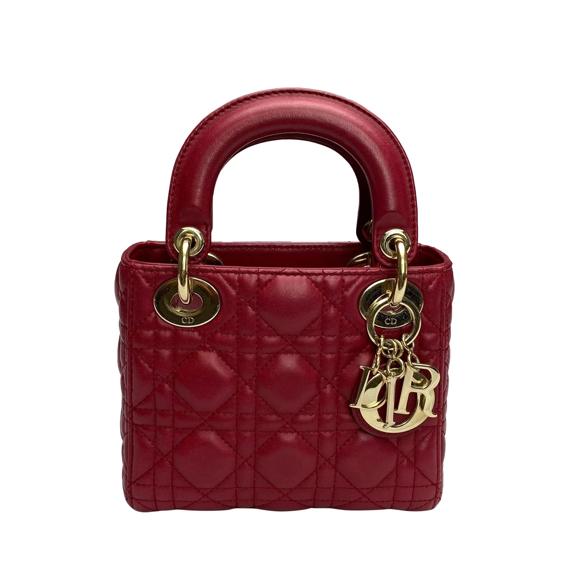Bolsa Christian Dior Mini Lady Dior Vermelha