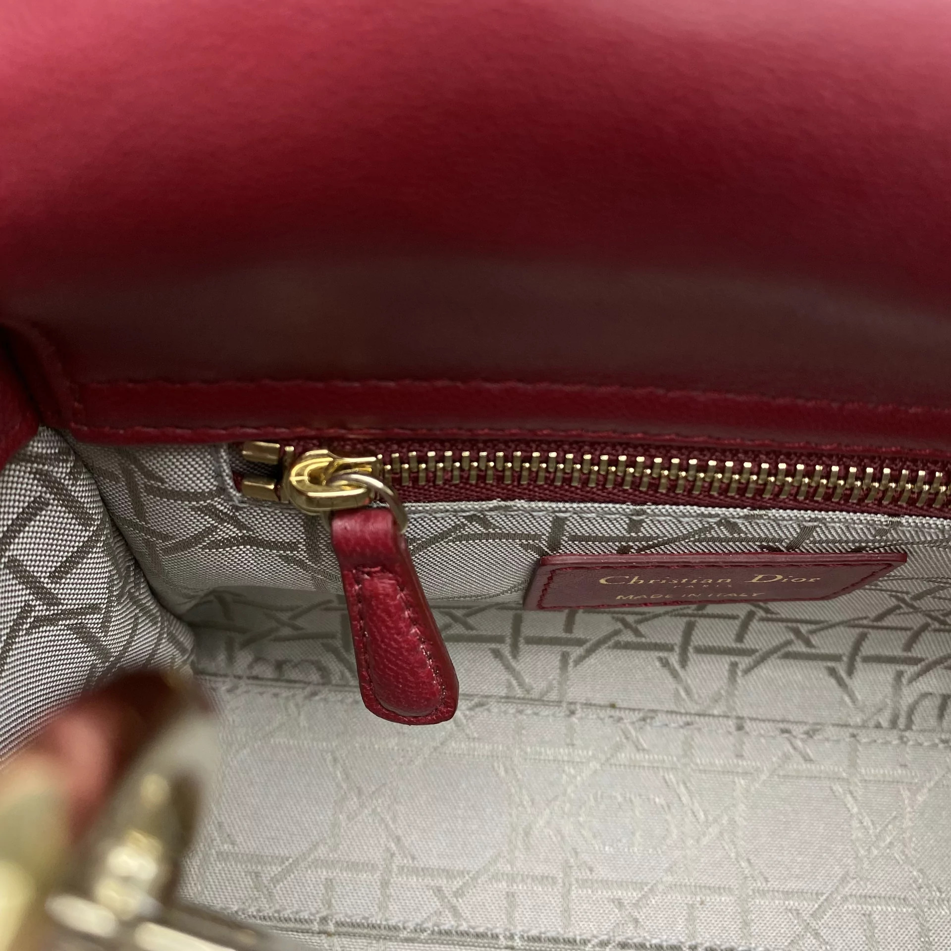 Bolsa Christian Dior Mini Lady Dior Vermelha