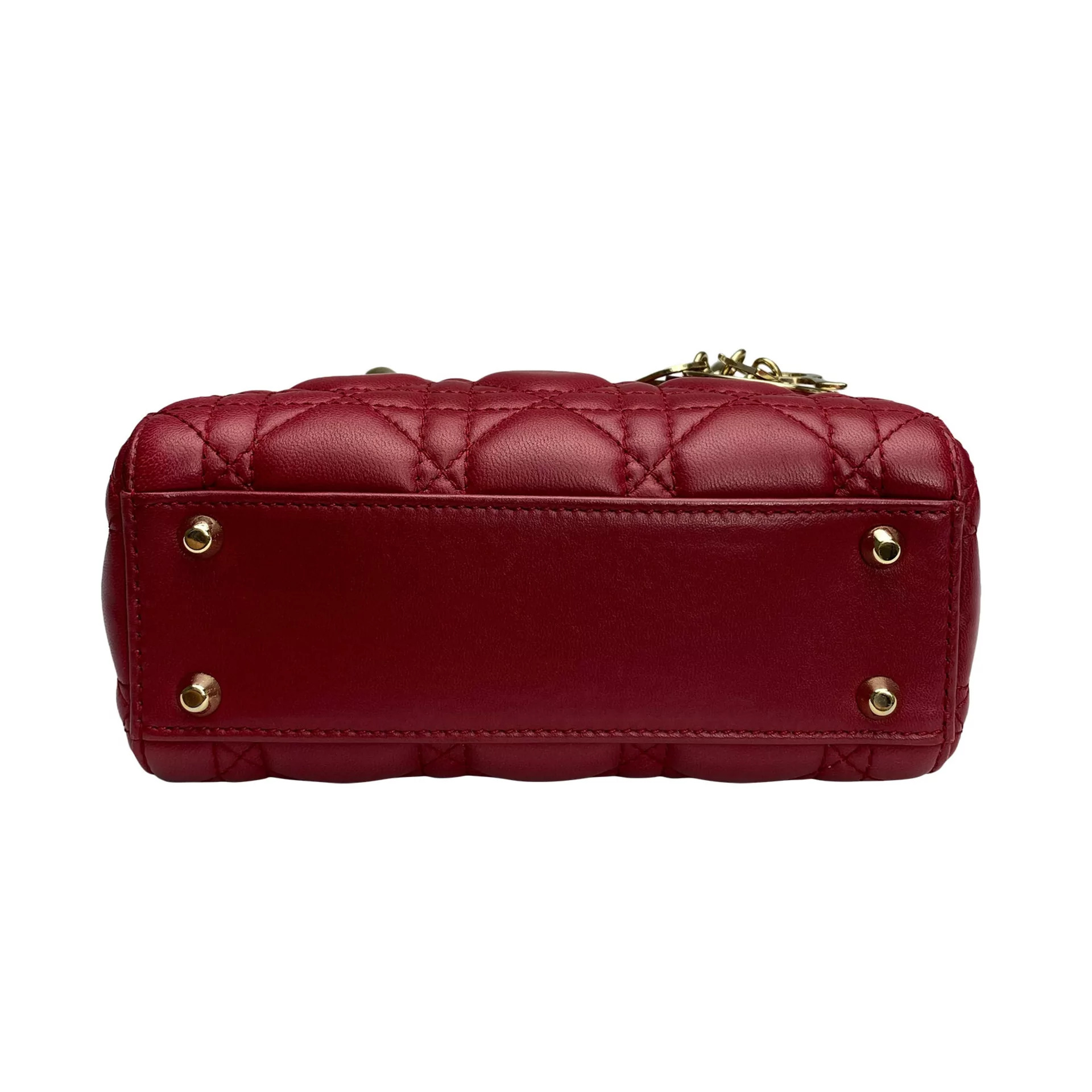 Bolsa Christian Dior Mini Lady Dior Vermelha