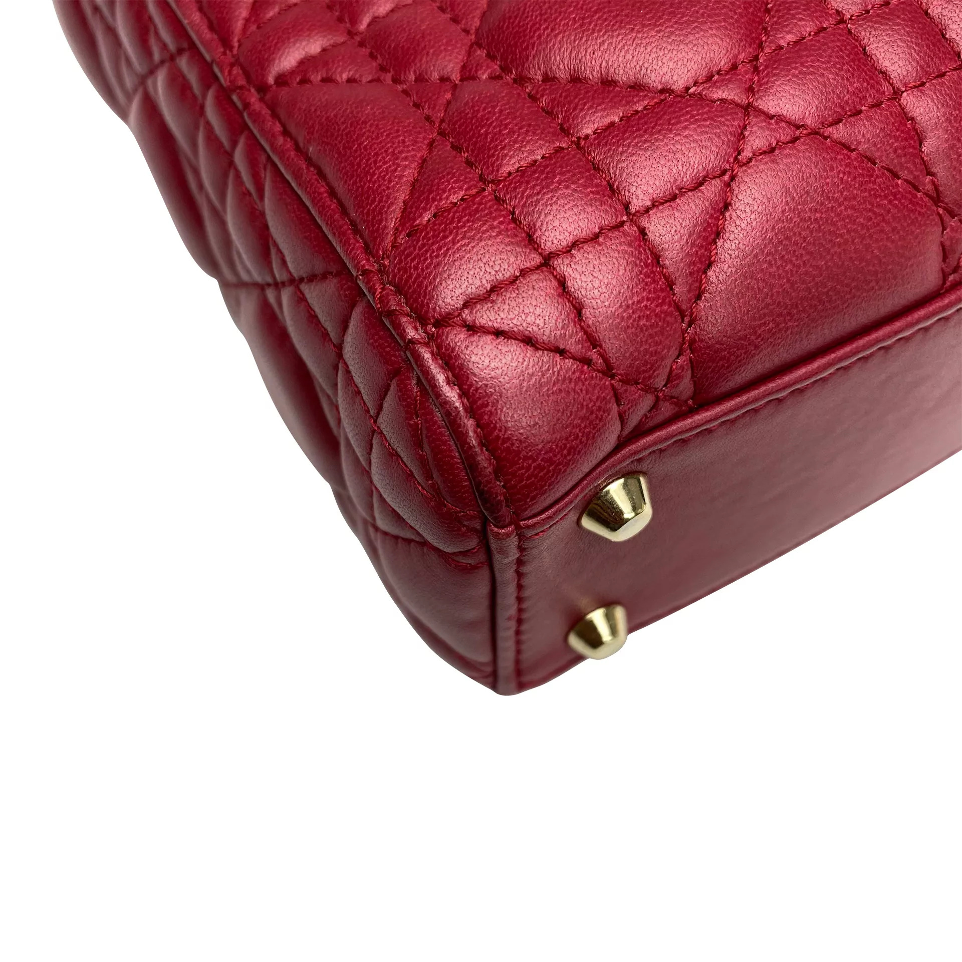 Bolsa Christian Dior Mini Lady Dior Vermelha