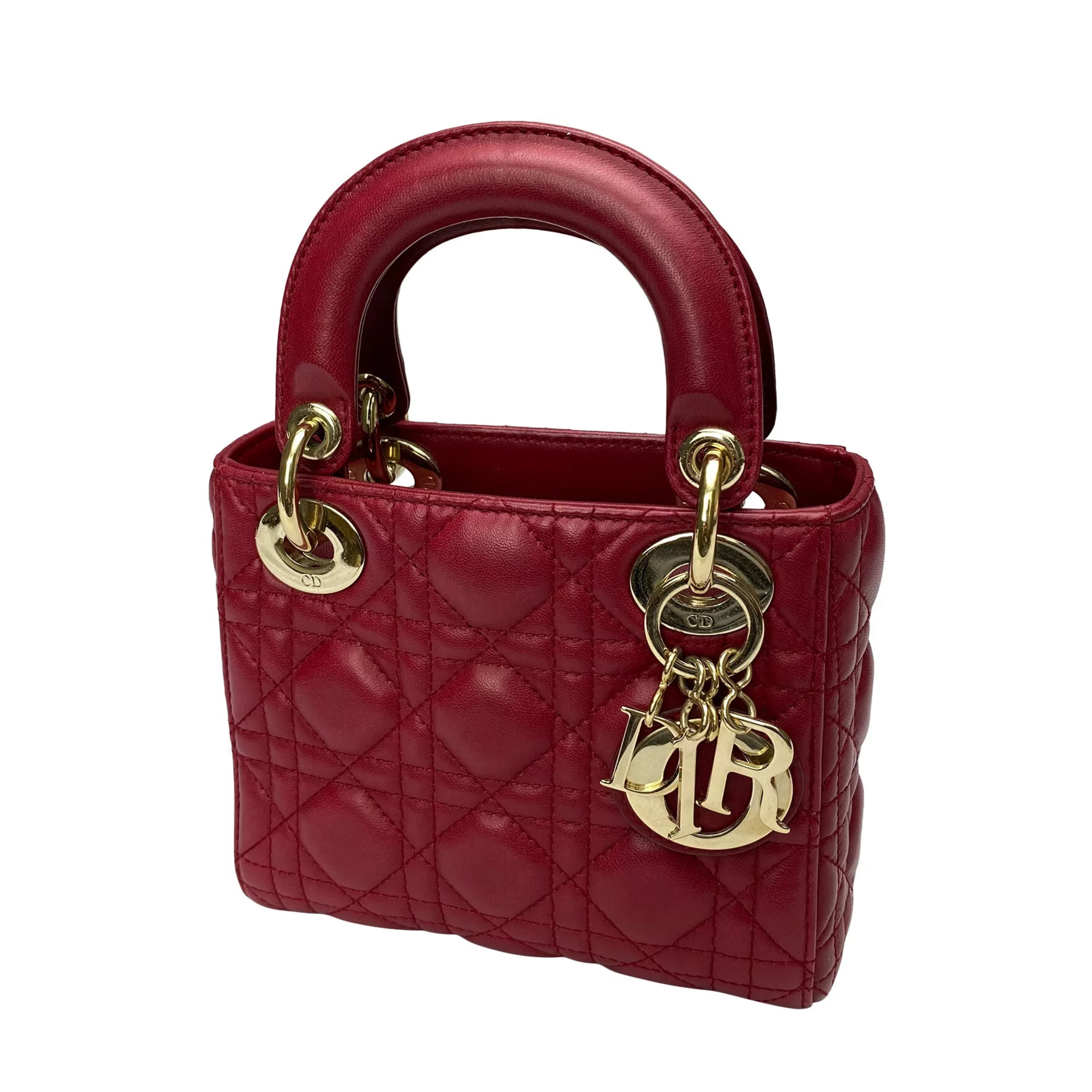 Bolsa Christian Dior Mini Lady Dior Vermelha