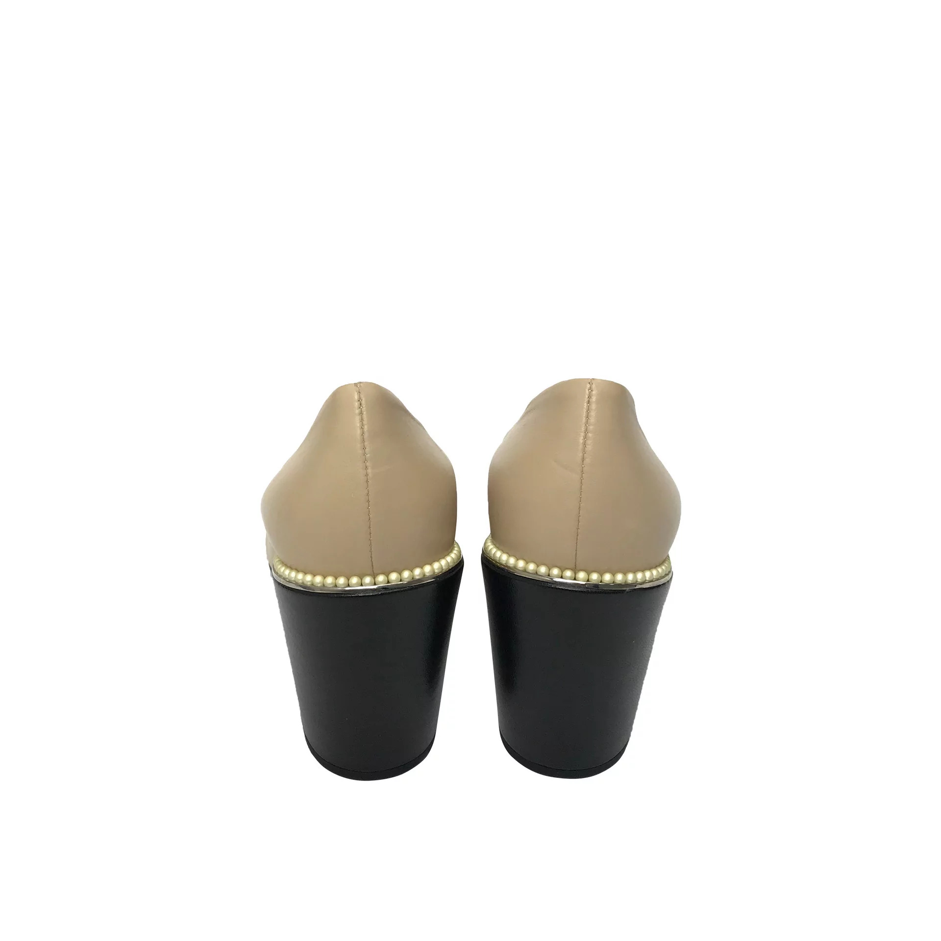 Sapato Chanel Couro Bicolor 