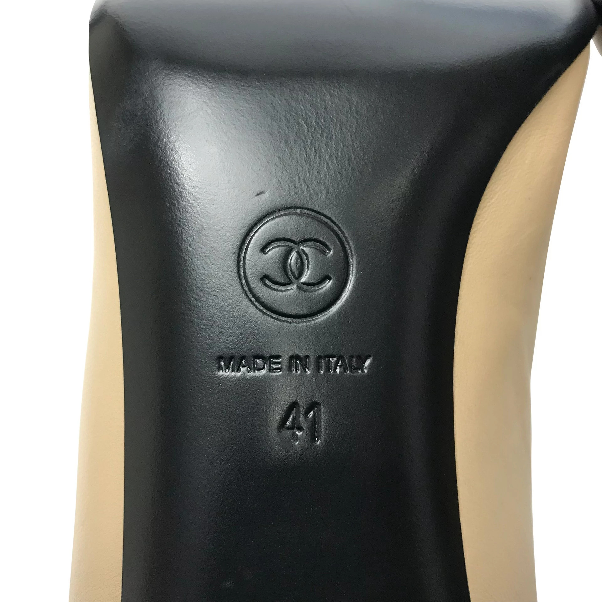 Sapato Chanel Couro Bicolor 