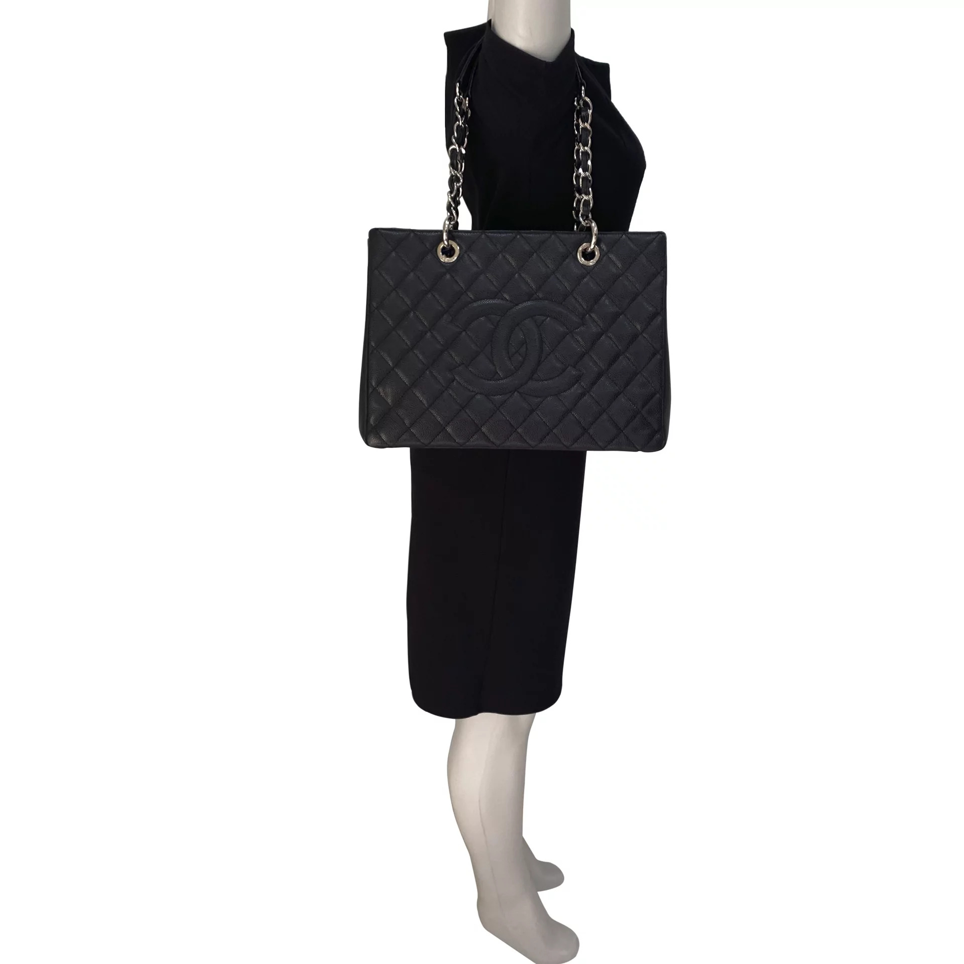Bolsa Chanel Couro Preto