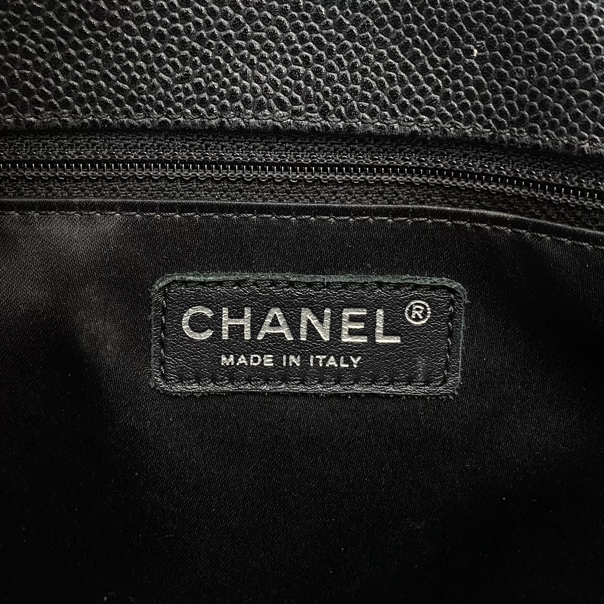 Bolsa Chanel Couro Preto