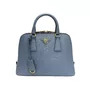 Bolsa Prada Saffiano Lux Couro Azul