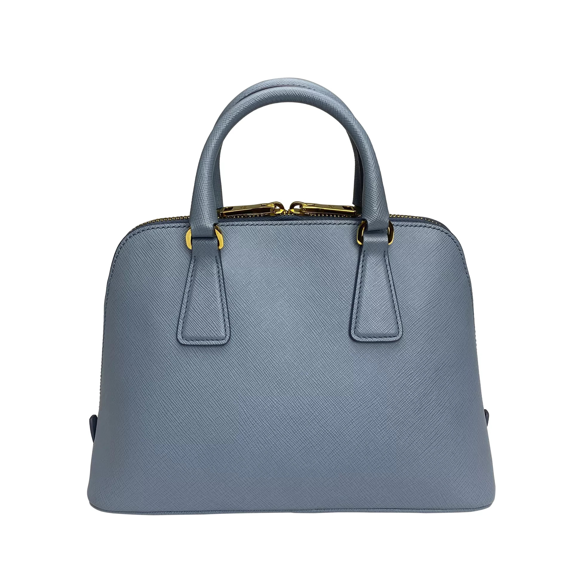 Bolsa Prada Saffiano Lux Couro Azul