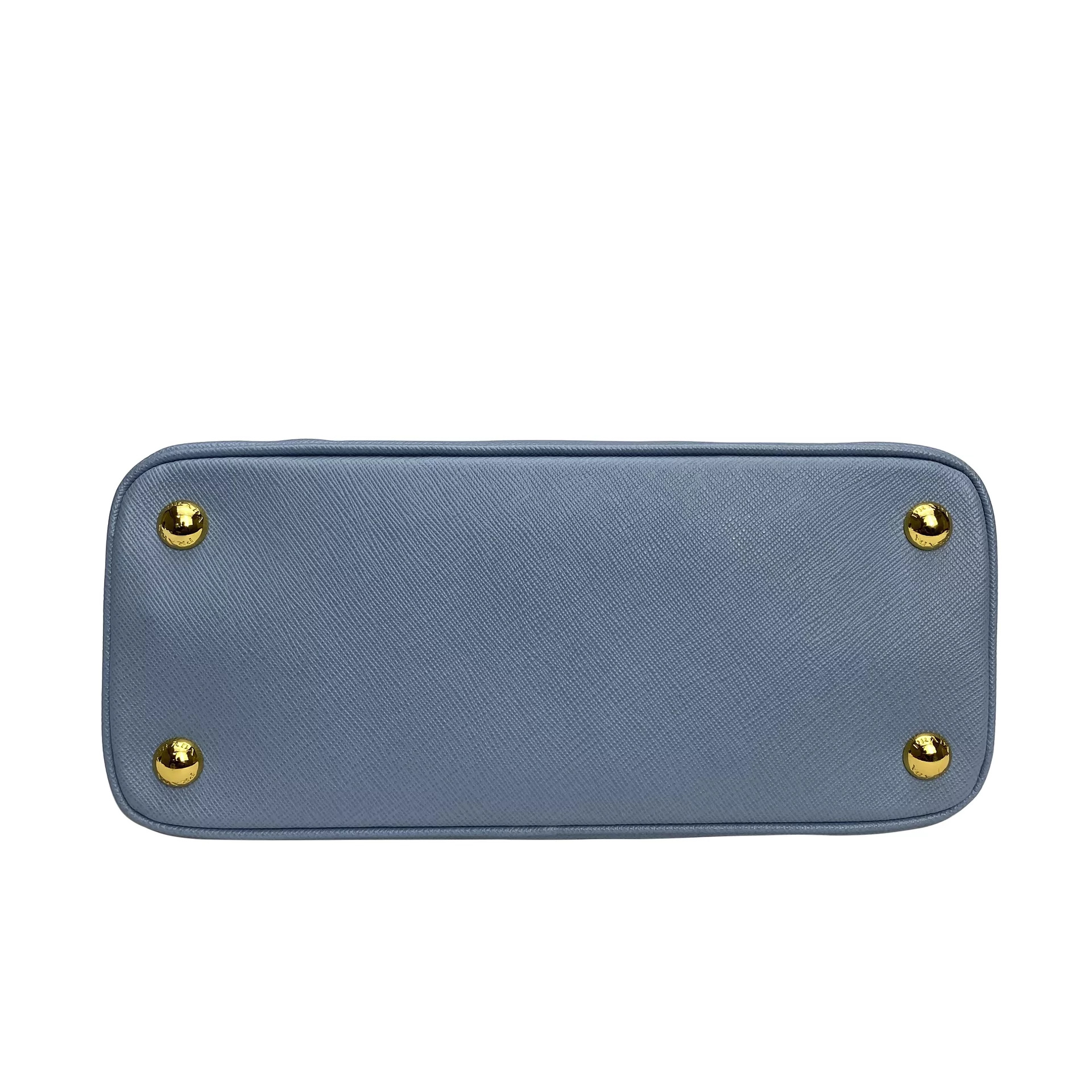 Bolsa Prada Saffiano Lux Couro Azul