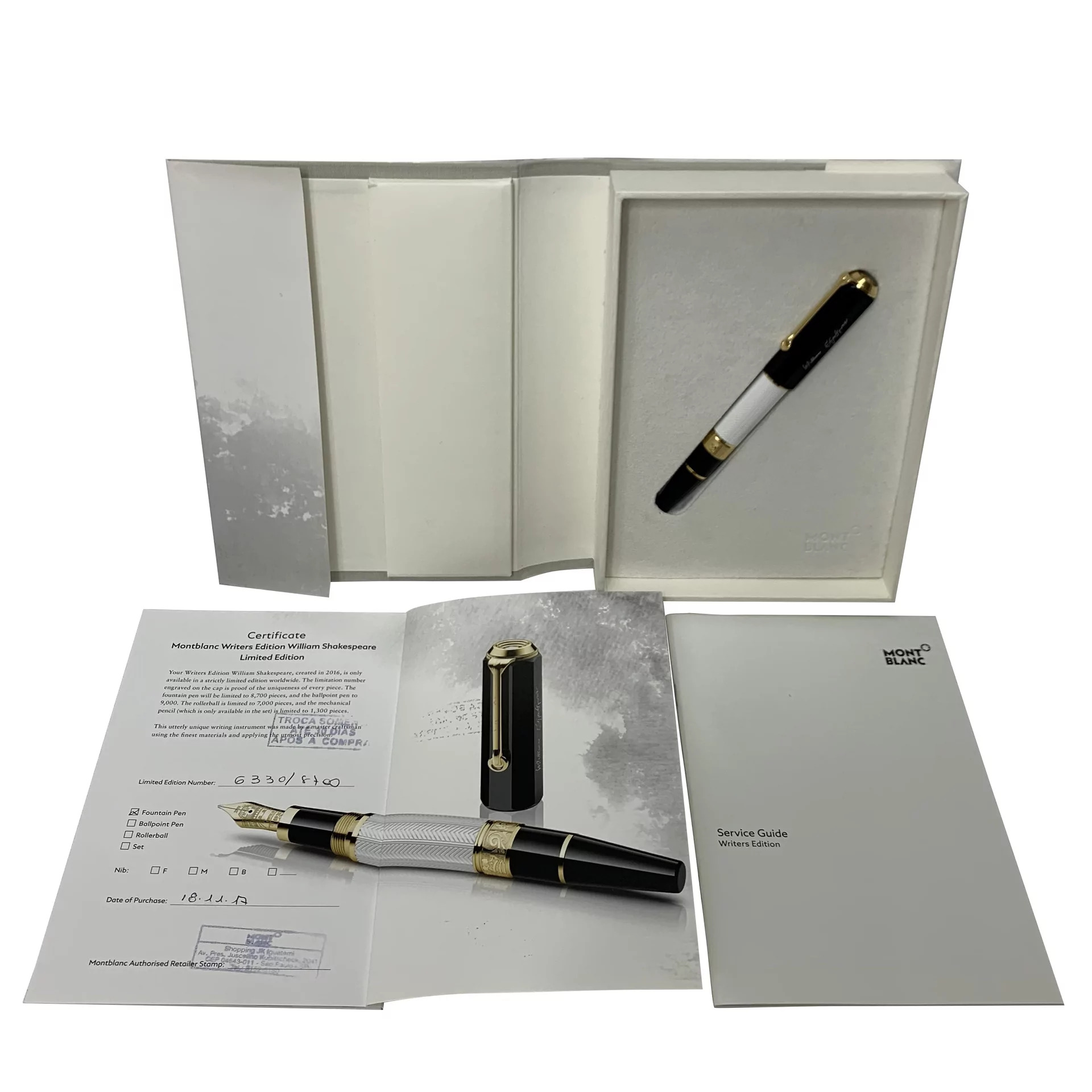 Caneta Tinteiro Montblanc - William Shakespeare Special Edition