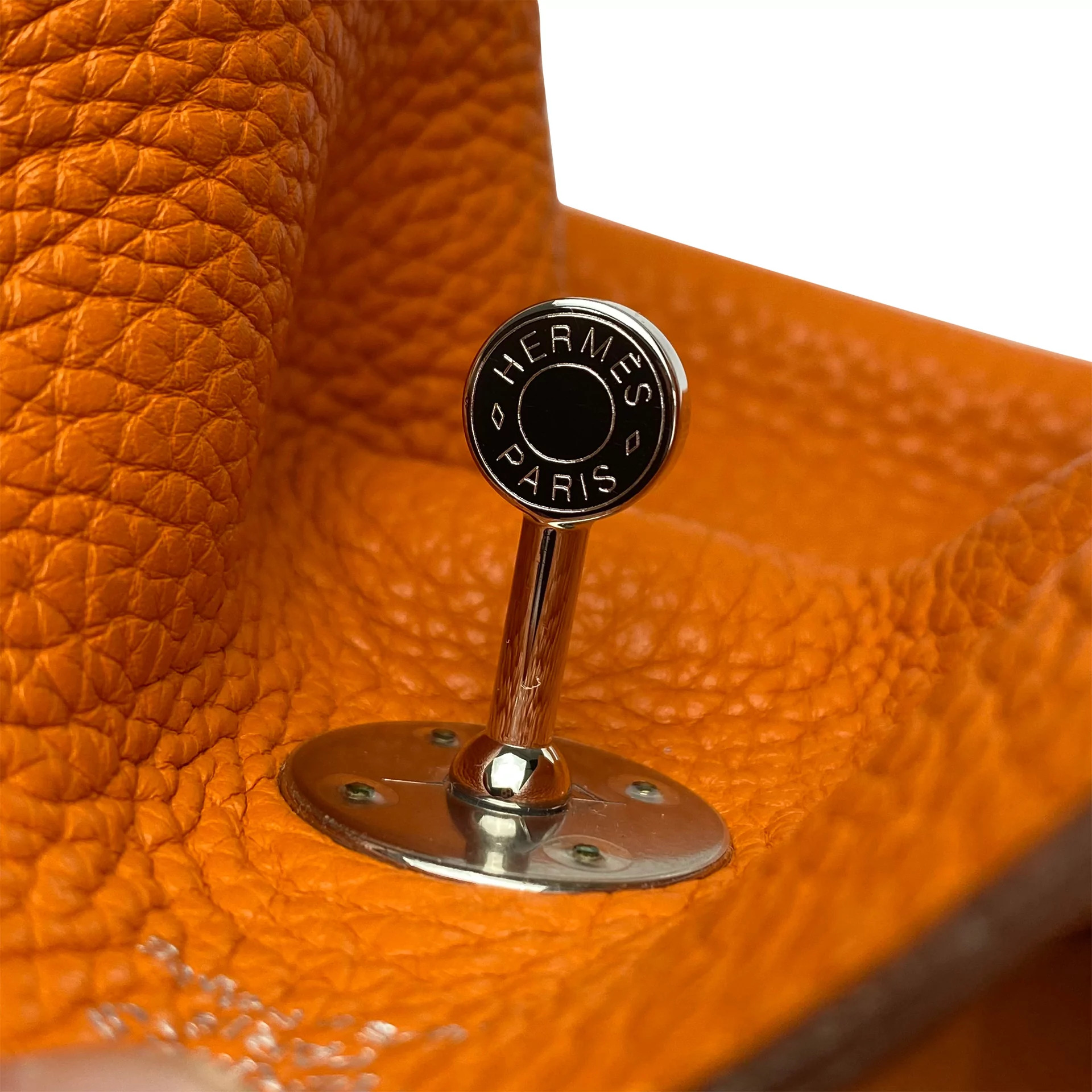 Bolsa Hermès Lindy 30 Laranja