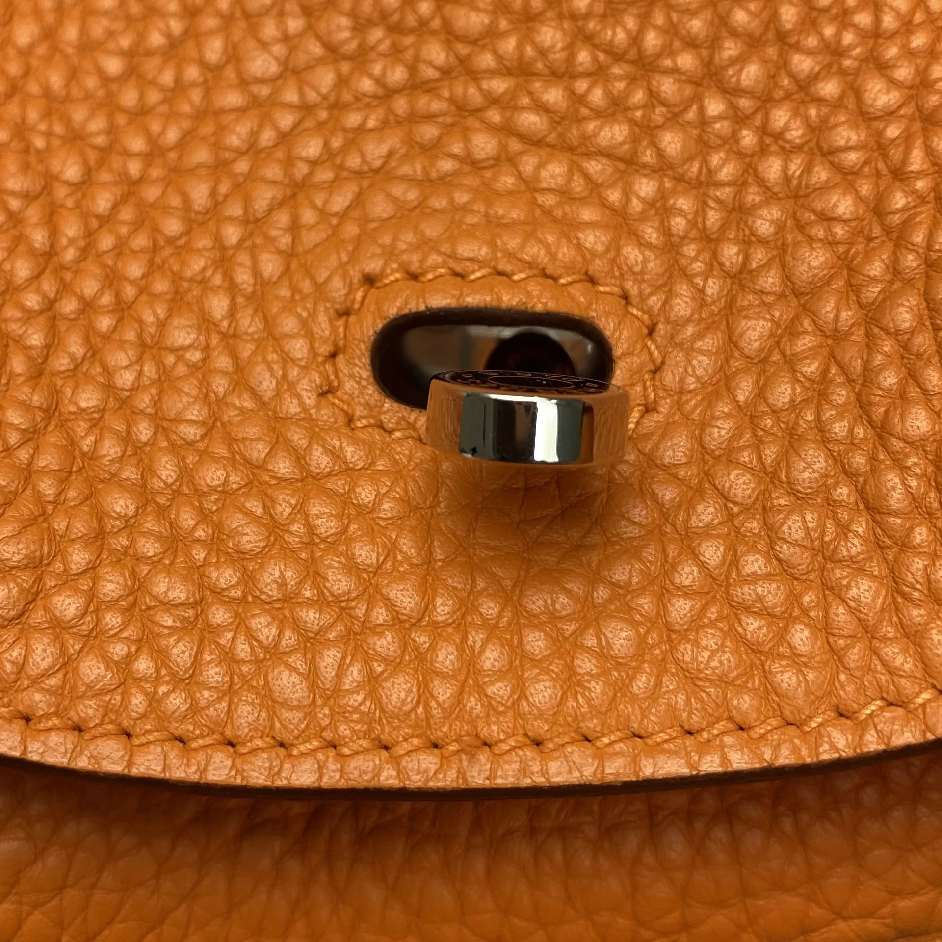 Bolsa Hermès Lindy 30 Laranja