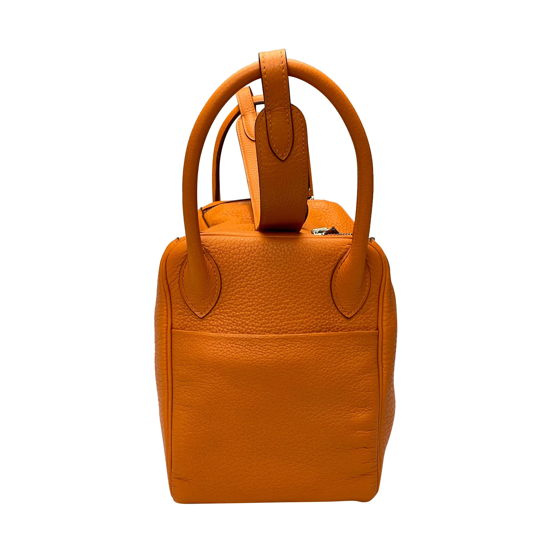 Bolsa Hermès Lindy 30 Laranja