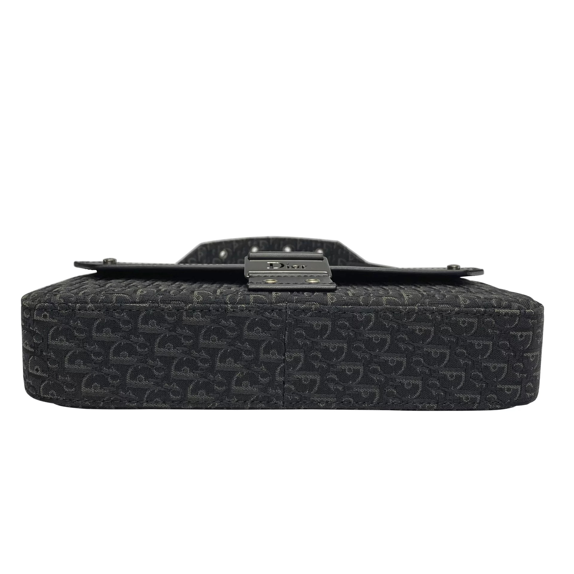 Bolsa Christian Dior Baguete Preta Monograma