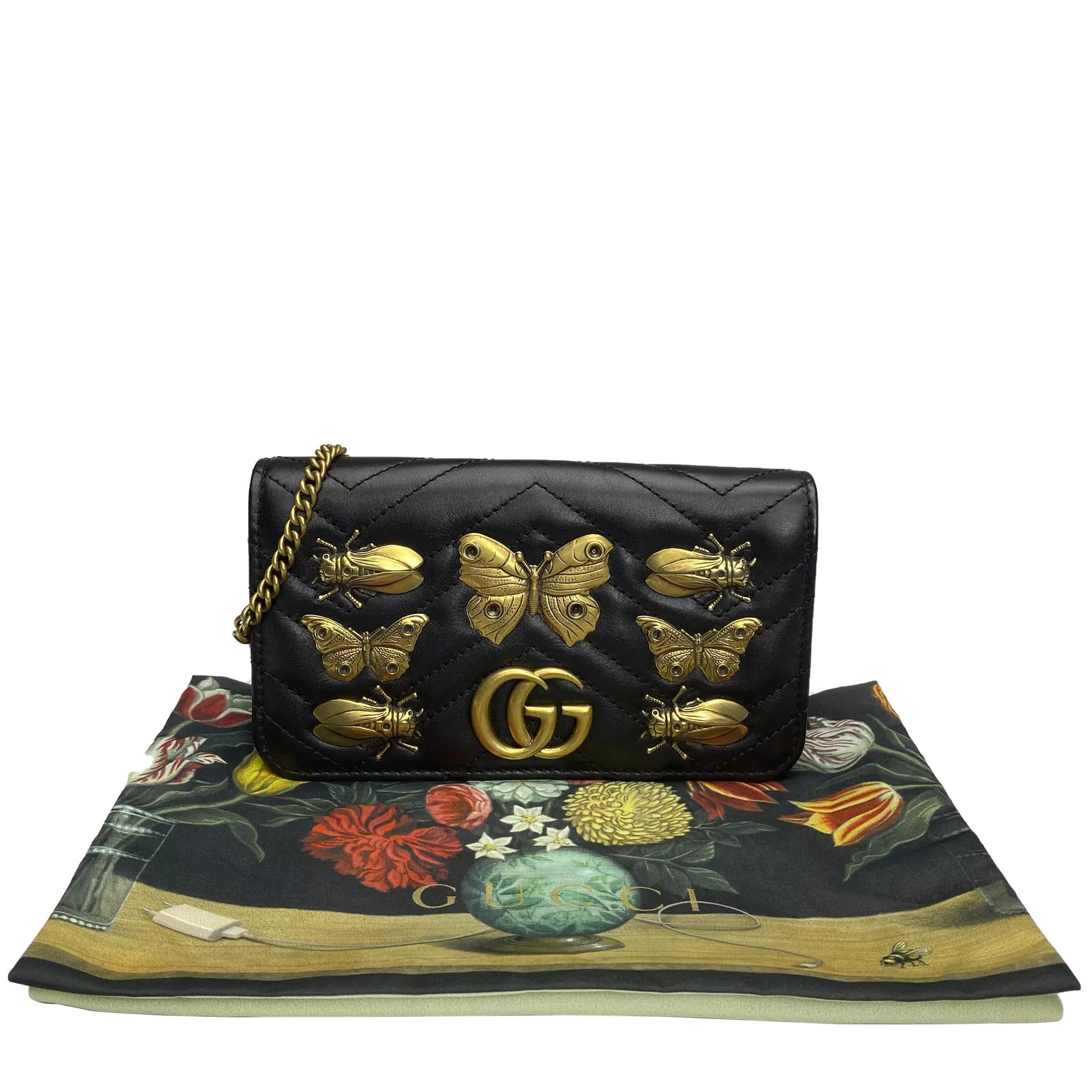 Bolsa Gucci GG Marmont Animal Studs