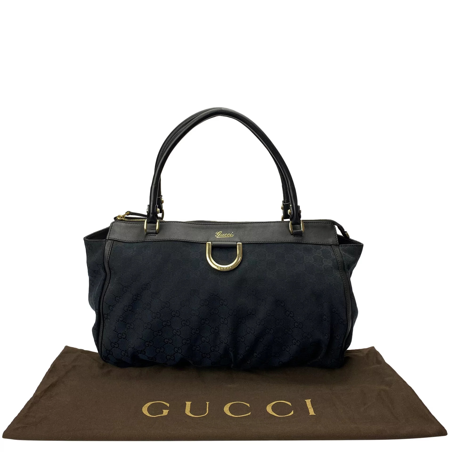 Bolsa Gucci Jacquard Preta