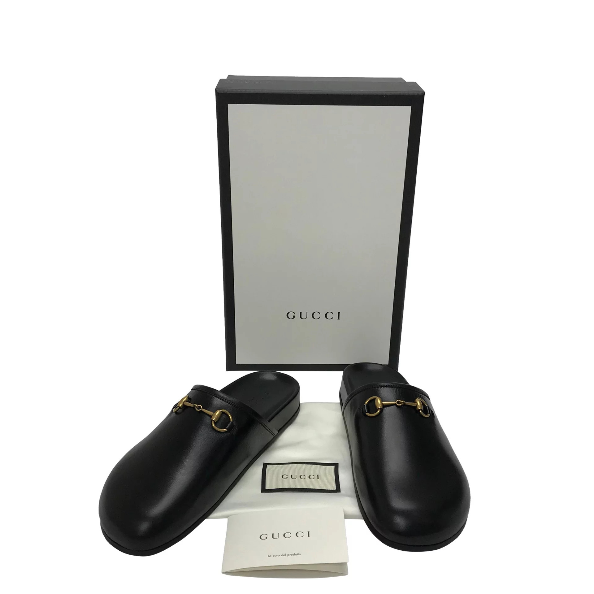 Mule Gucci Horsebit Preto