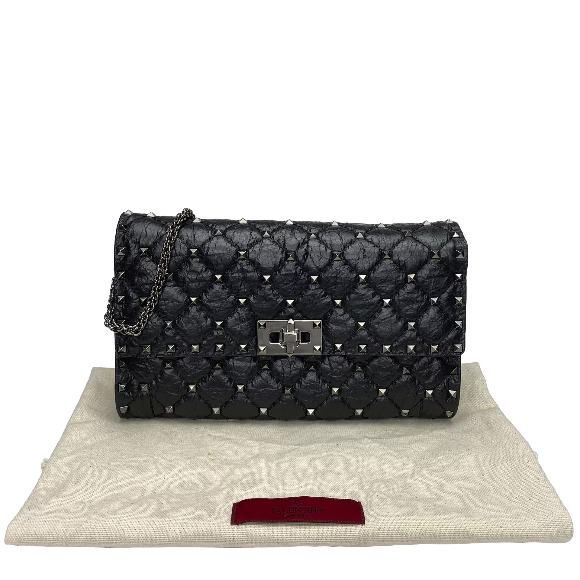 Bolsa Valentino Garavani Rockstud Preta