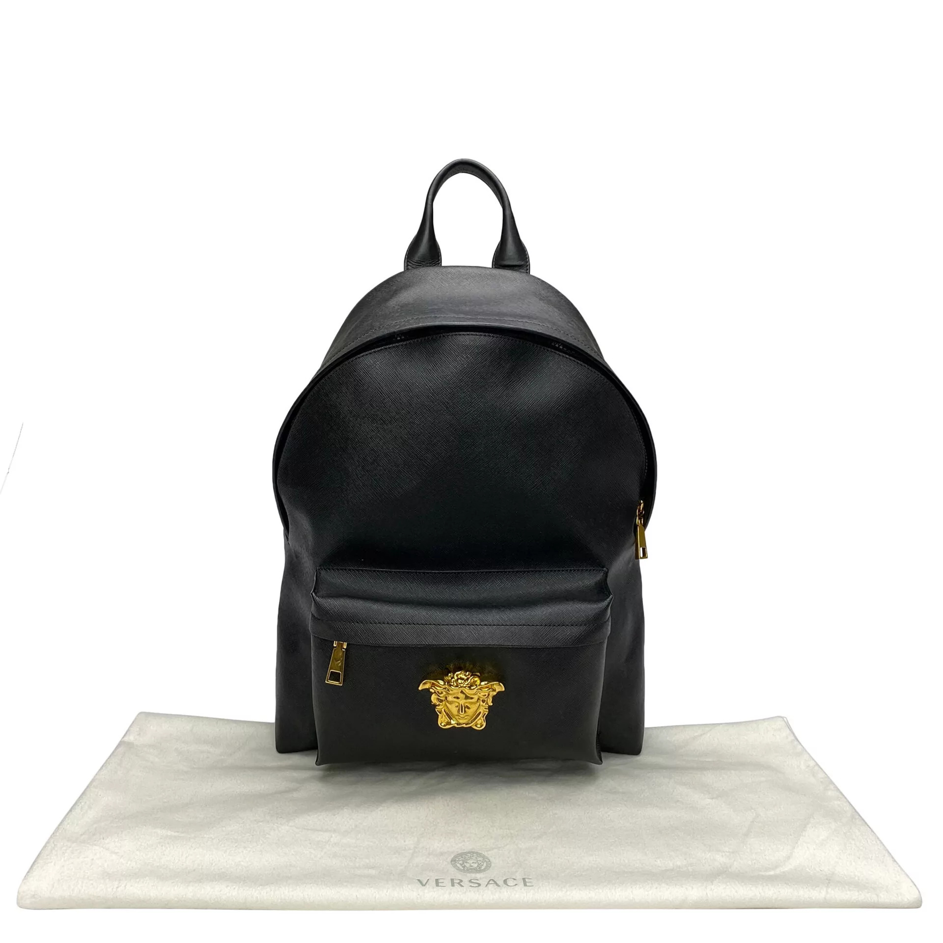 Mochila Versace Medusa Head de Couro