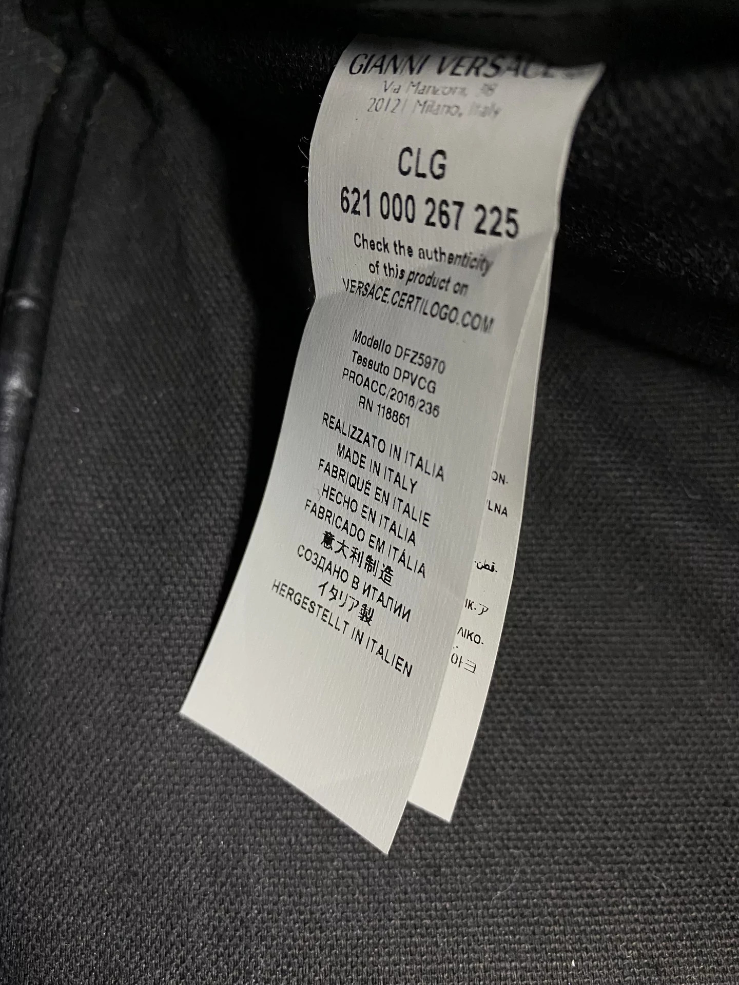 Mochila Versace Medusa Head de Couro