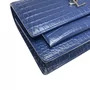 Bolsa Saint Laurent Mini Sunset Croco Azul