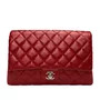 Bolsa Chanel Couro Caviar Vermelho