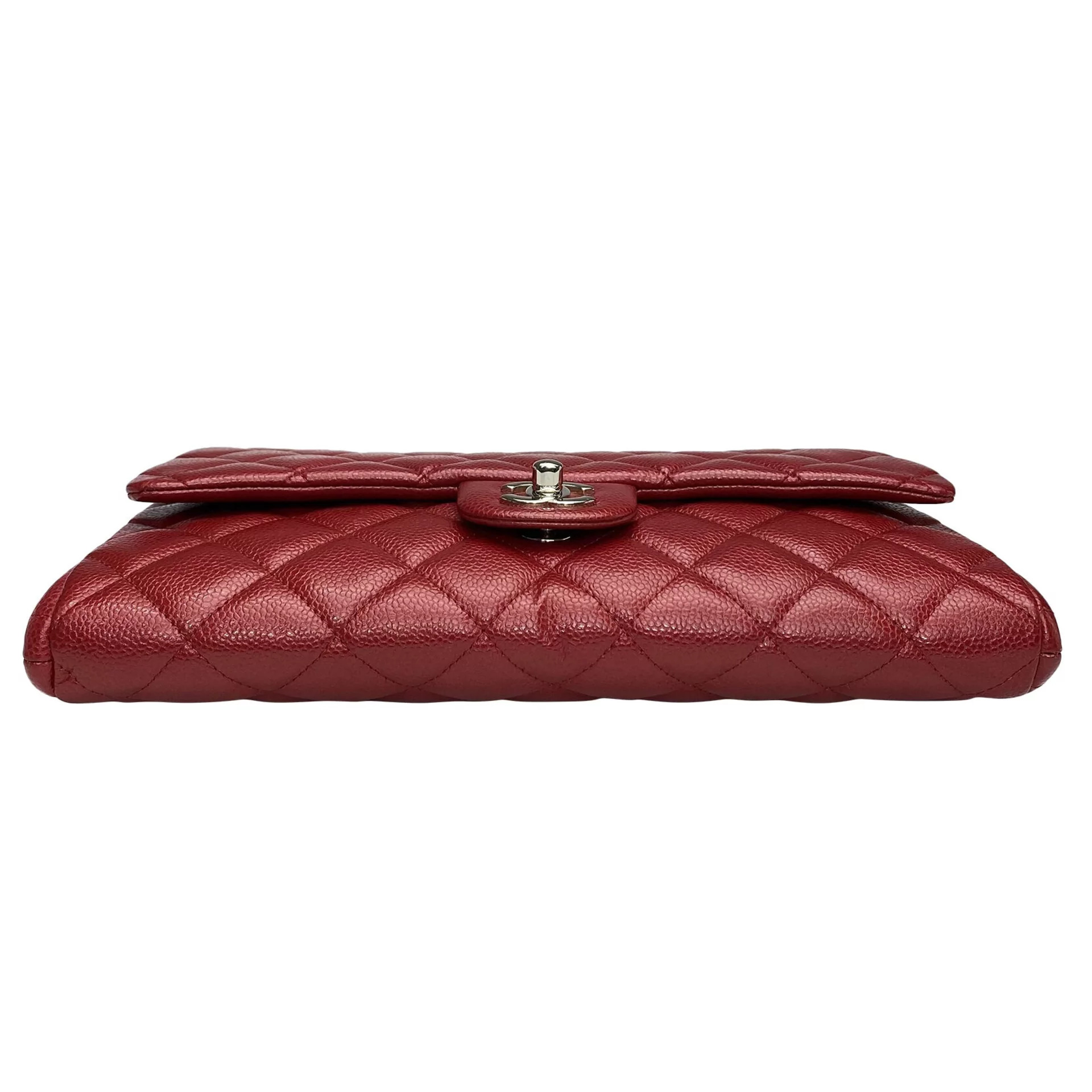 Bolsa Chanel Couro Caviar Vermelho