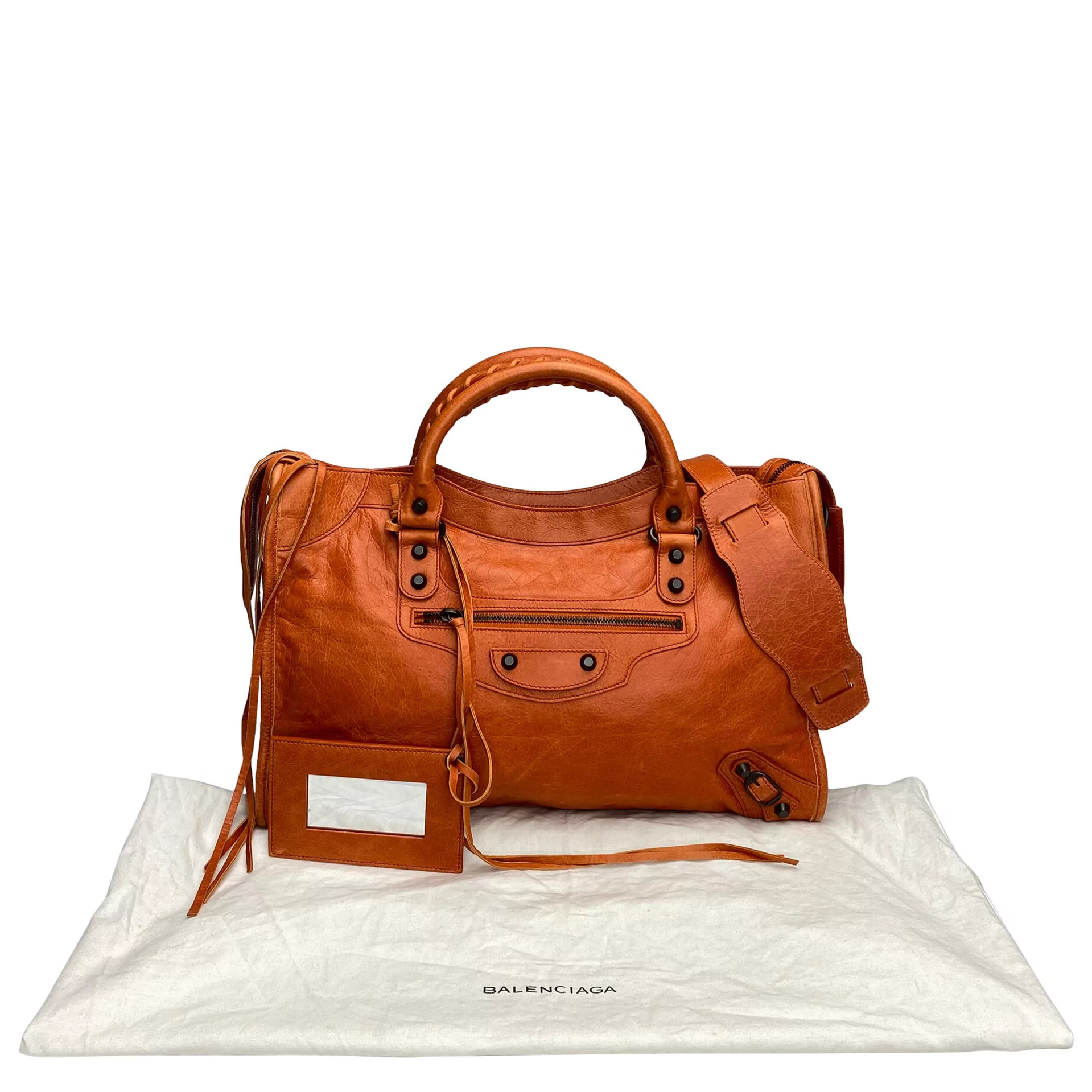 Bolsa Balenciaga Classic City Laranja
