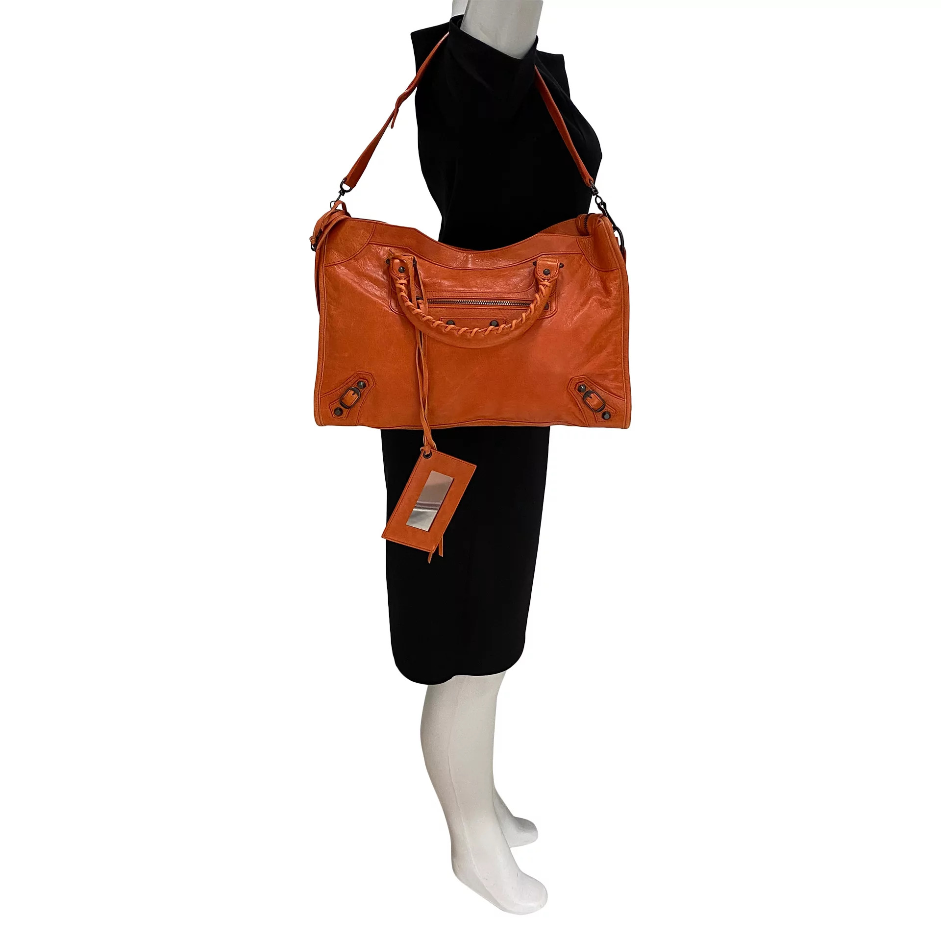 Bolsa Balenciaga Classic City Laranja