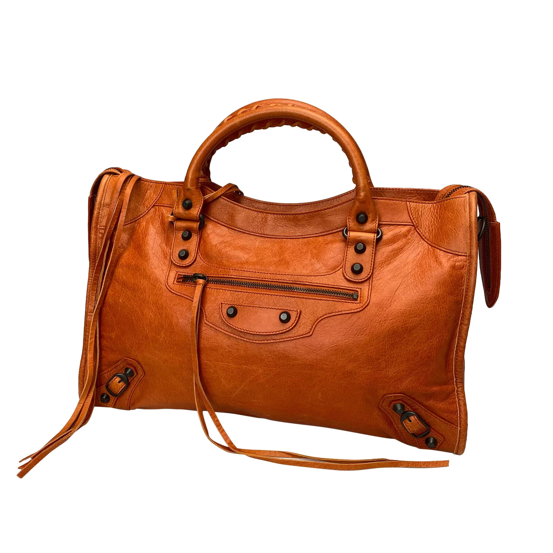 Bolsa Balenciaga Classic City Laranja
