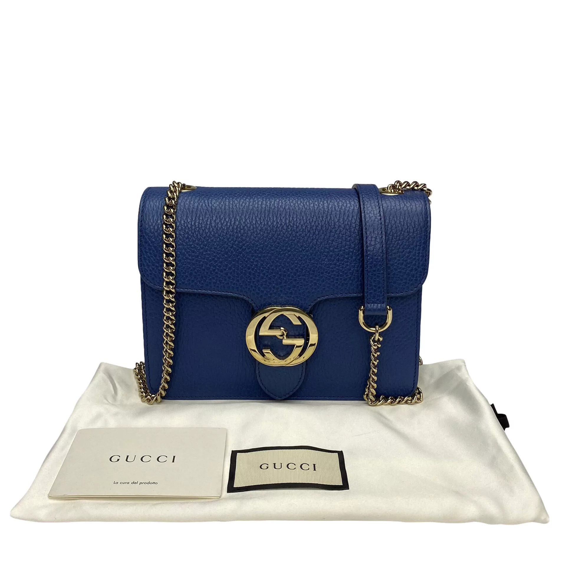 Bolsa Gucci Interlocking Azul