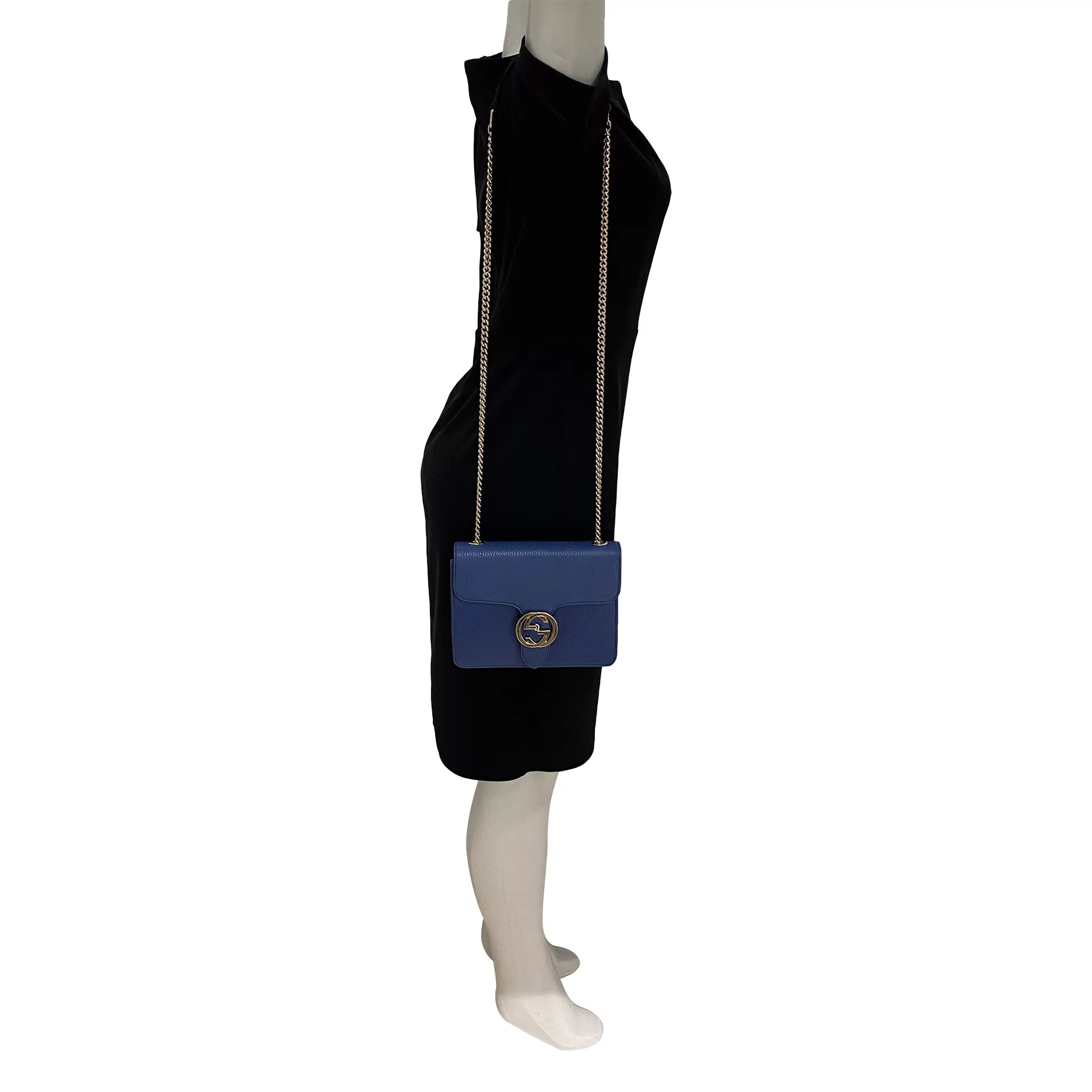 Bolsa Gucci Interlocking Azul