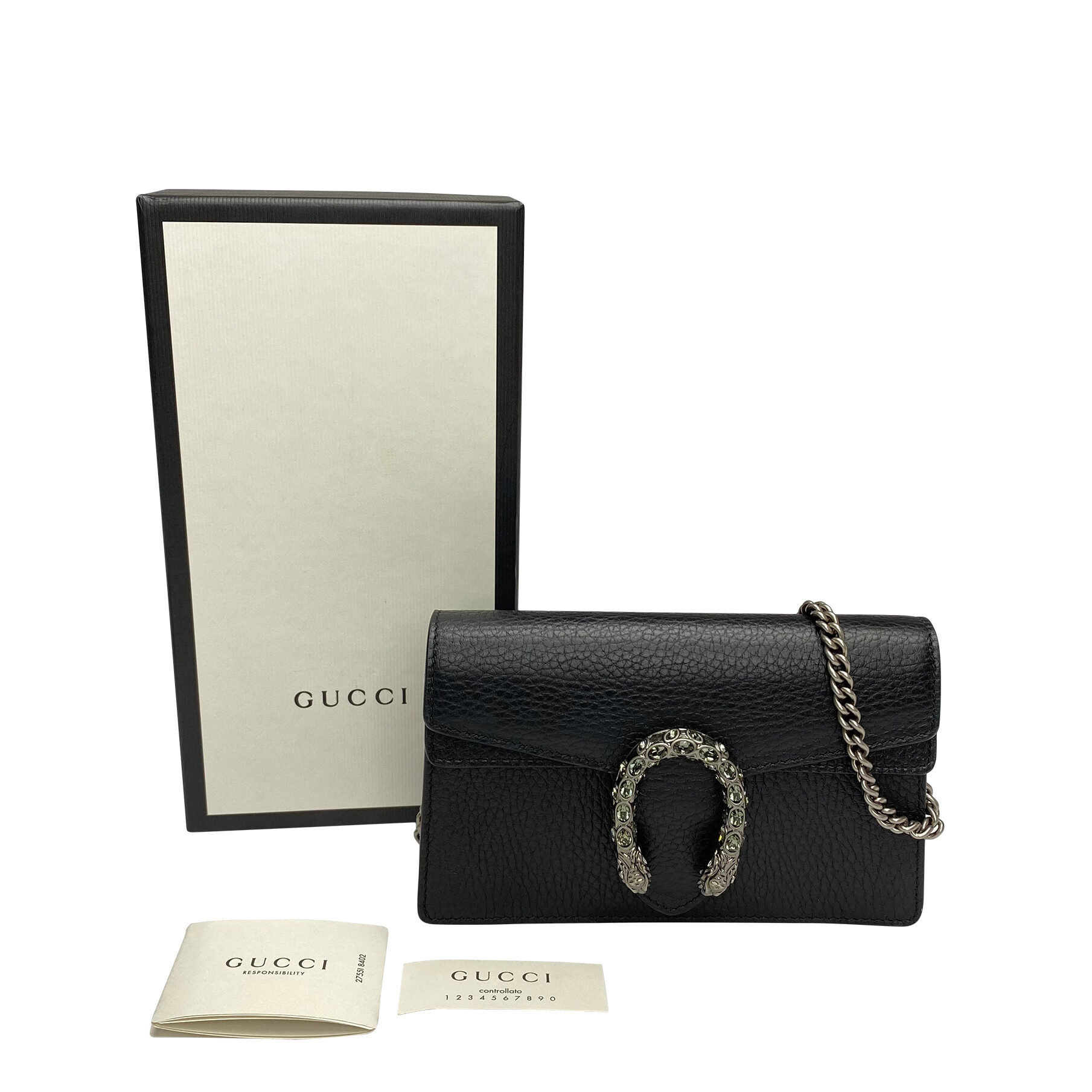Bolsa Gucci Dionysus Super Mini Preta