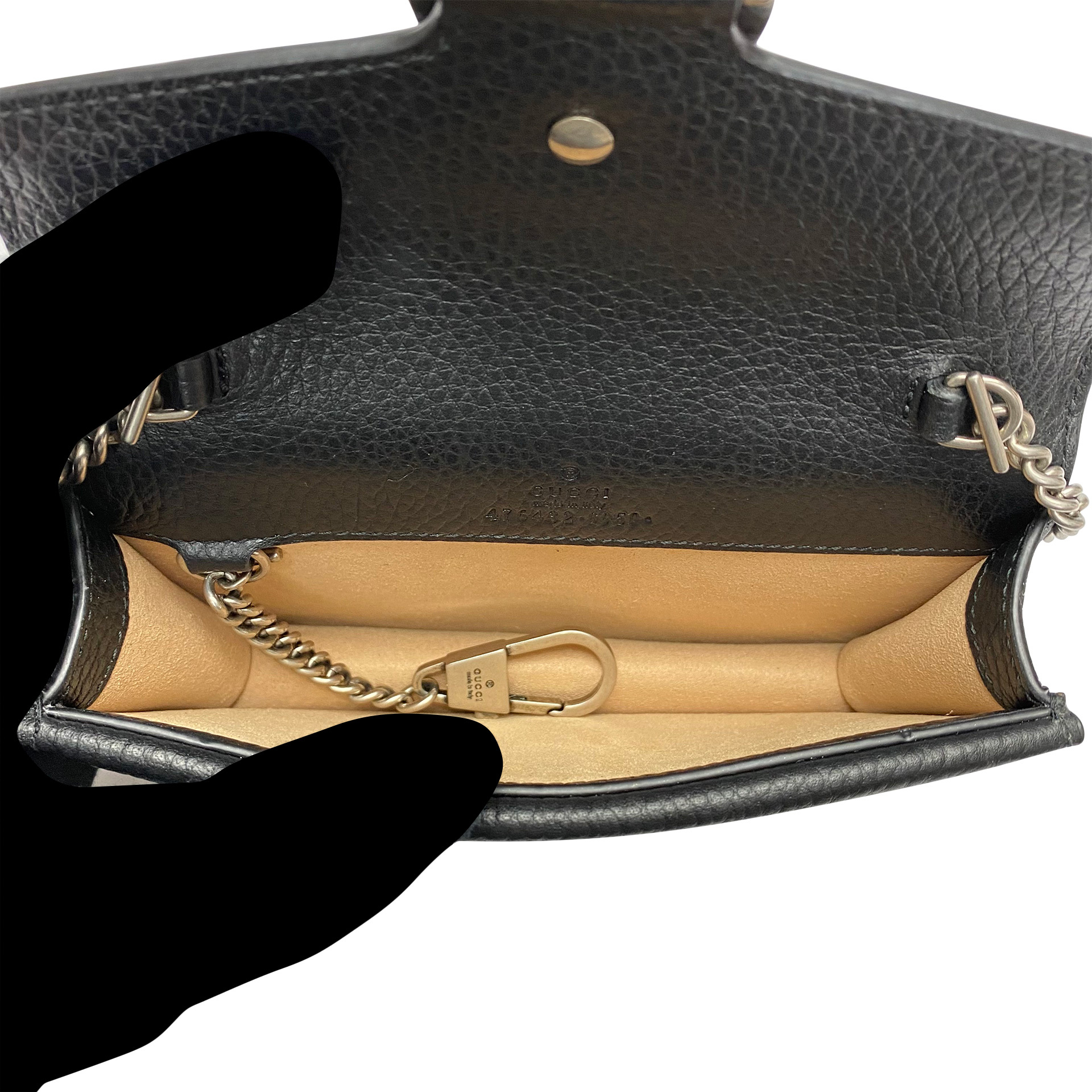 Bolsa Gucci Dionysus Super Mini Preta