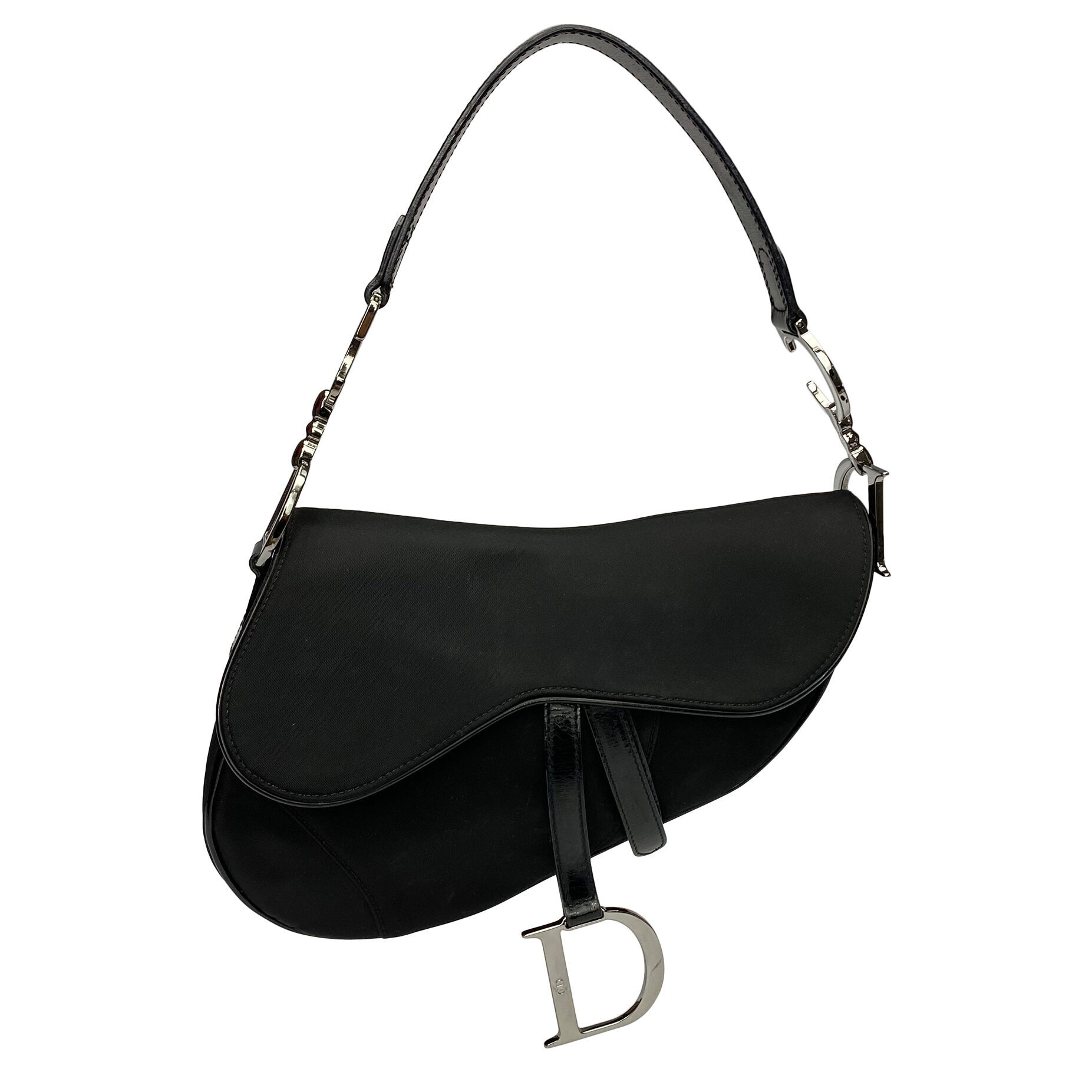 Bolsa Christian Dior Saddle Preta