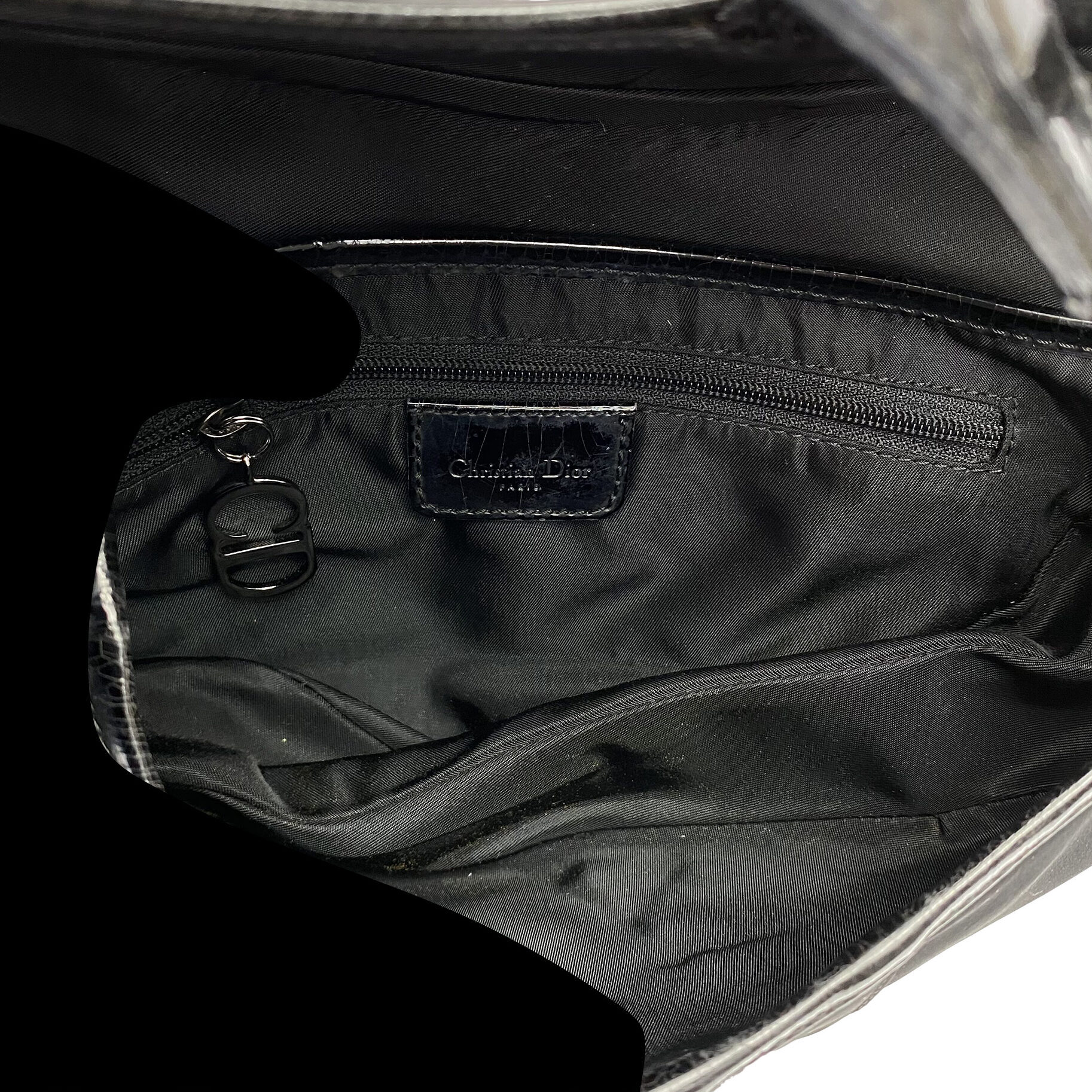 Bolsa Christian Dior Saddle Preta