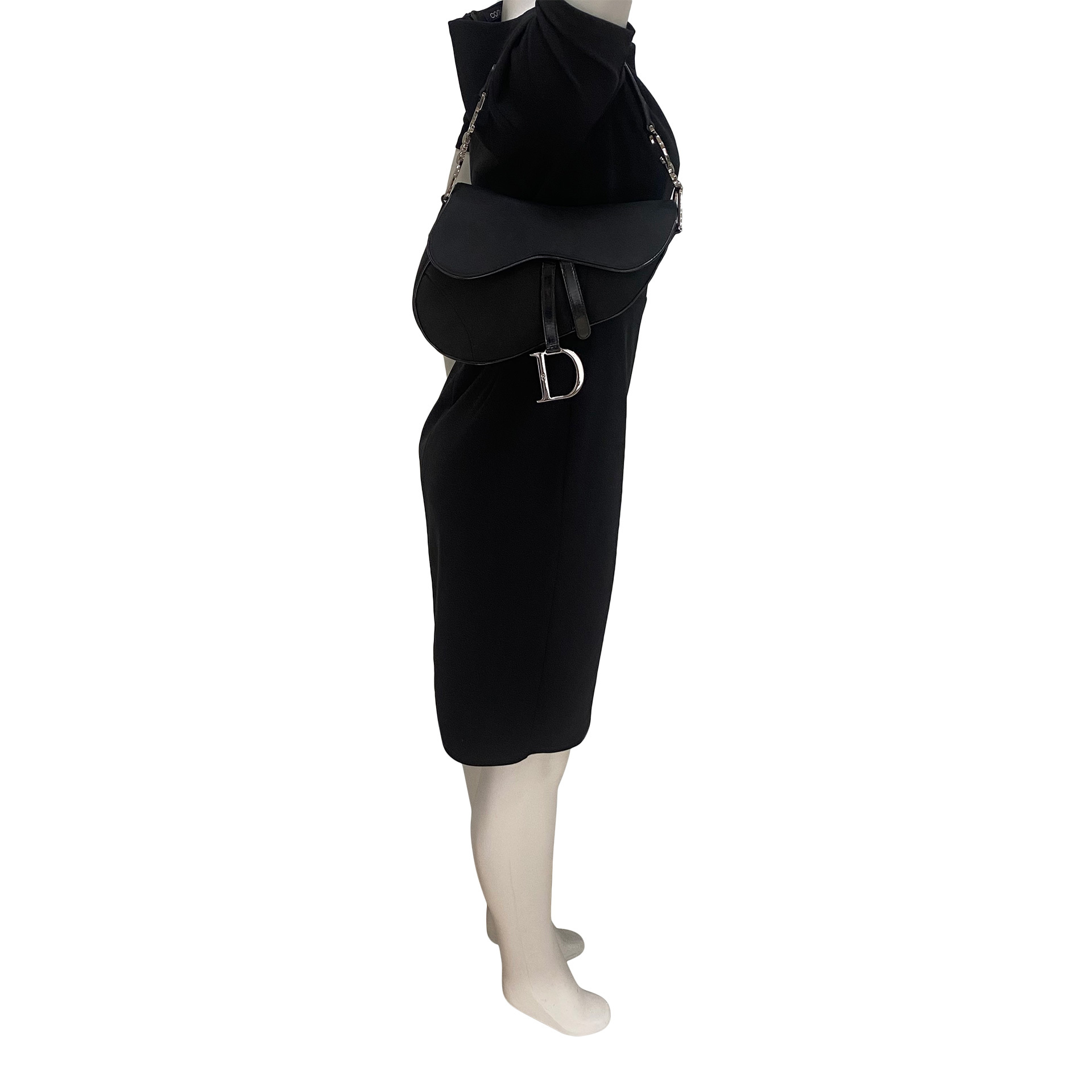 Bolsa Christian Dior Saddle Preta